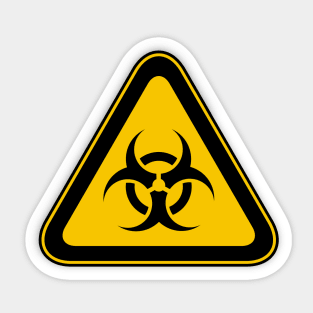 Bio Hazard Warning Graphic Sticker